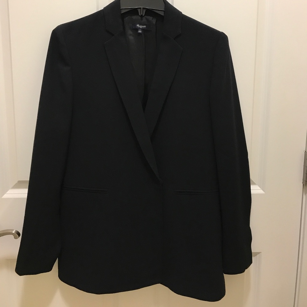 Madewell Lycee Drapey black blazer